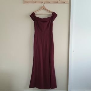 Lulus Off Shoulder Maxi Dress